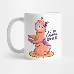 Cute Llama Little Drama Queen Mug